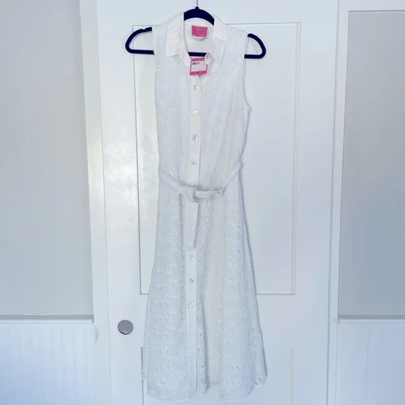 Kate Spade Leaf Lace Dress, Fresh White - 6 Kate Spade Leaf Lace Dress, Fresh White - 6